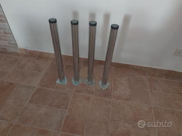 Piedi in acciaio per tavolo o piano lavoro fai da