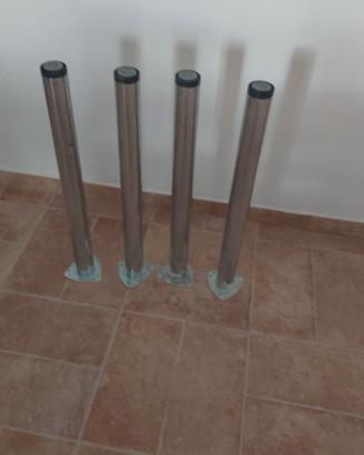 Piedi in acciaio per tavolo o piano lavoro fai da
