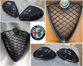 Alfa Romeo Giulia Stelvio calotte griglia carbonio