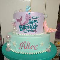 Torta scenografica tema sirena.