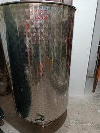 botte acciaio 700 lt