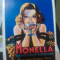 rarissima etichetta pubblicità monella anni 50/60