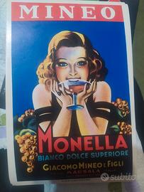 rarissima etichetta pubblicità monella anni 50/60