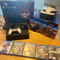 PS4 PRO 1 TB +VR+CAMERA+8 GIOCHI