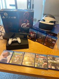 PS4 PRO 1 TB +VR+CAMERA+8 GIOCHI