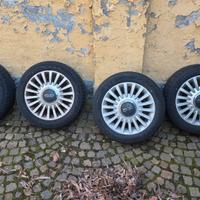 Cerchi in lega Fiat 500 e gomme M+S
