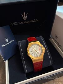 Orologio donna Maserati garanzia pelle bordeaux