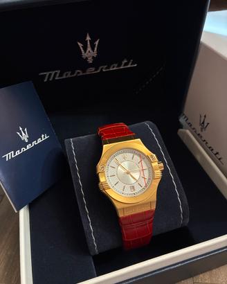 Orologio donna Maserati garanzia pelle bordeaux