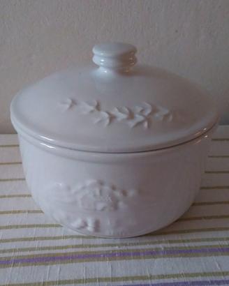 Biscottiera Mulino Bianco ceramica bianca Anni '80