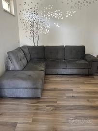 Divano letto angolare con chaise loungue