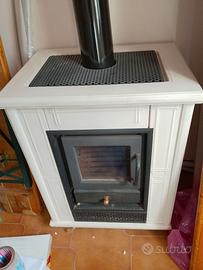 Titolo: Stufa a legna rivestimento bianco – 60x45