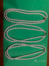 3 Collane doppie  perle finte