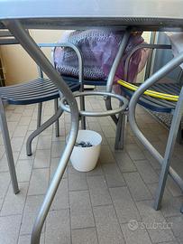 Tavolo da giardino  Emu con 4 sedie e cuscini