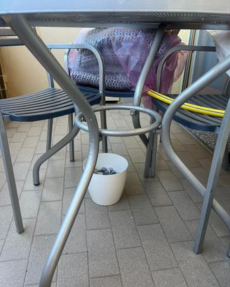 Tavolo da giardino  Emu con 4 sedie e cuscini