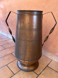 Portaombrelli vintage in rame e ottone