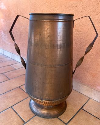 Portaombrelli vintage in rame e ottone