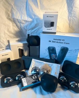 Insta360 X5 - 8K 360 Action Cam con accessori 