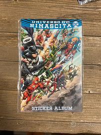 Universo Dc rinascita album vuoto figurine comics