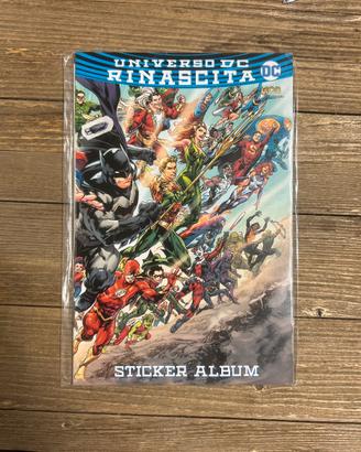 Universo Dc rinascita album vuoto figurine comics