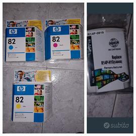 cartucce HP82 n.3 e 1 HP10 C4844A