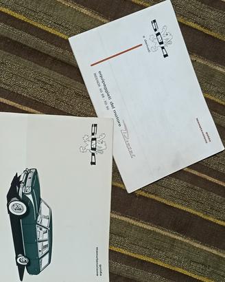 libretto uso e manutenzione Peugeot 504