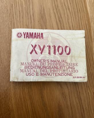 Libretto uso e manutenzione YAMAHA XV 1100 VIRAGO