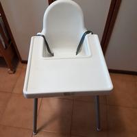 SEGGIOLINO IKEA BIANCO COMPLETO.