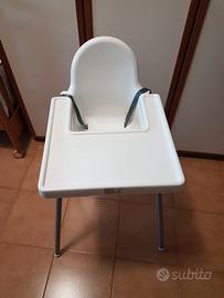 SEGGIOLINO IKEA BIANCO COMPLETO.
