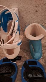 Roller bambina e protezioni