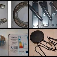articoli vari,4 pz, manigl caricat, ferri,faretto