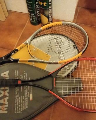 racchette tennis dinl9p e pallone
