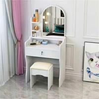 Postazione Trucco Toletta con Specchio e Luci LED