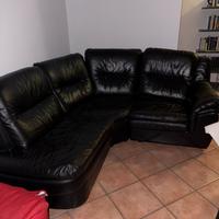 Divano in pelle angolare