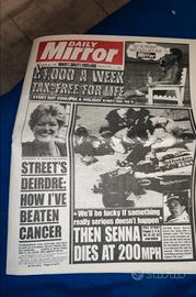 Quotidiano incidente Ayrton Senna 1994