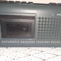registratore vintage mangiacasette Philips n2206