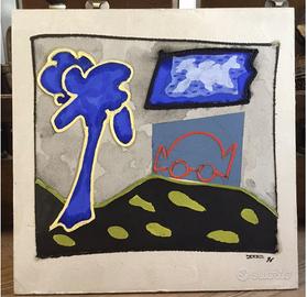 PAOLO VALLE QUADRO ( Venezia 1948 ) OLIO E CEMENTI