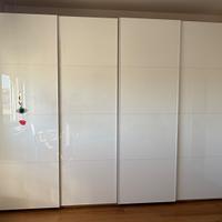 armadio Pax Ikea bianco ante scorrevoli