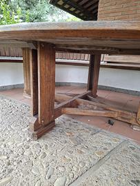 Tavolo da esterno in legno iroko di design