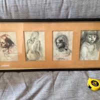 4 ritratti a matita