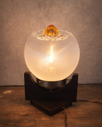 👉 Lampada Targetti anni 70 vetro opalino vintage