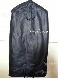 Abito Completo Uomo Nero ANGELICO Tg 52 COME NUOVO