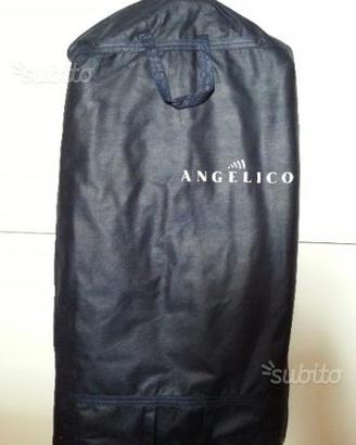 Abito Completo Uomo Nero ANGELICO Tg 52 COME NUOVO