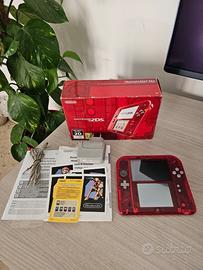 2ds Nintendo Rosso Trasparente con scatola 4gb