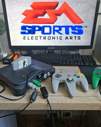 Nintendo 64 con 2 pad  Fifa 64