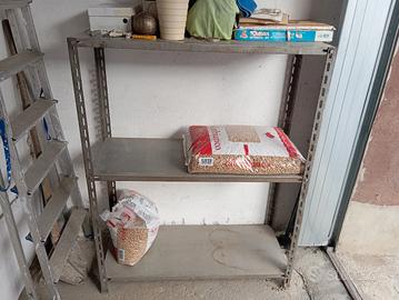 scaffale rinforzato in metallo h 127 cm lung.  100