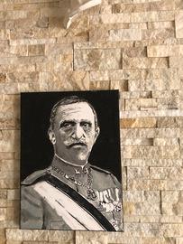 Quadro Dipinto a mano su tela  Vittorio Emanuele