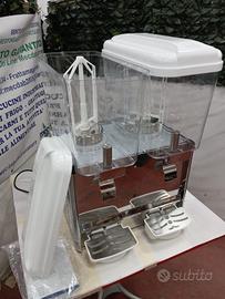 dispenser distributor bibite refrigerato 2 campane