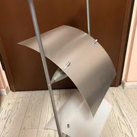 Lampadario design lastre vetro e alluminio