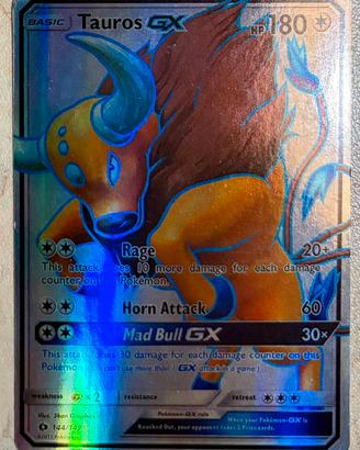 Carta da collezione Pokemon Tauros GX 144/149