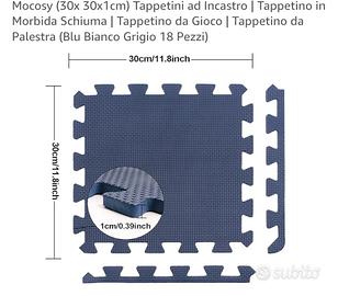 tappetini per bambini o palestra 